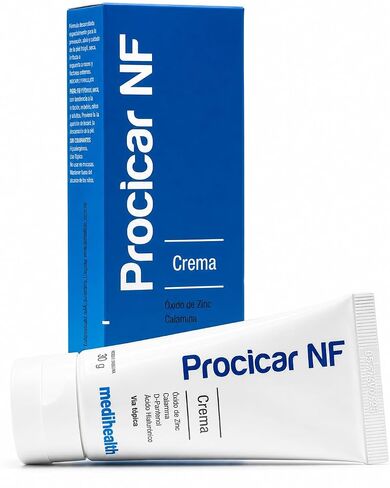 Procicar NF Scar Cream Original – Zinc Oxide, Calamine, D-Panthenol & Hyaluronic Acid Formula – Scar Care, Wound Healing Process, Pruritus Relief, Hyperpigmentation, UV Protection – 60g / 2.1 oz in Kuwait
