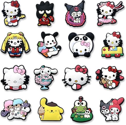 Cartoon Shoe Charms for Croc Clogs Sandals, Cute Shoe Decorations in Saudi Arabia