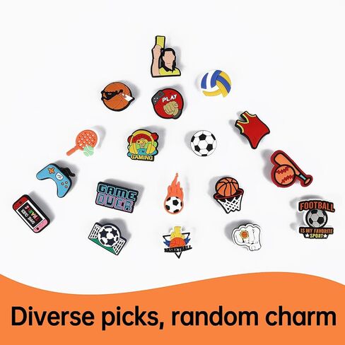 Random PVC Shoe Charms Set Lot of 30/50/100 PCS Non-Repeat for Kids Teens Adults Cute Shoe Charms Decorations for Party Favors in Kuwait