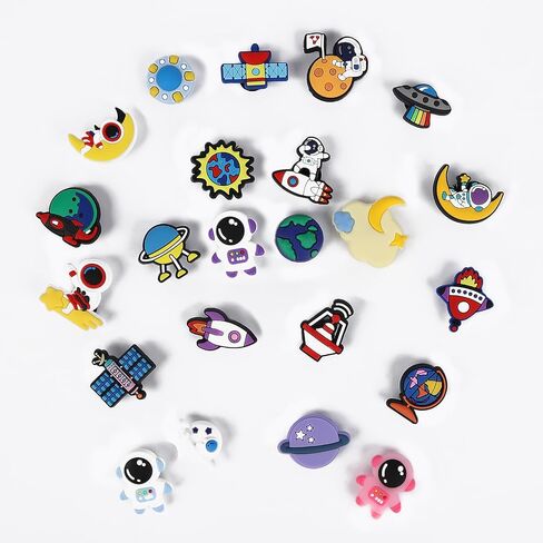 Random PVC Shoe Charms Set Lot of 30/50/100 PCS Non-Repeat for Kids Teens Adults Cute Shoe Charms Decorations for Party Favors in Kuwait
