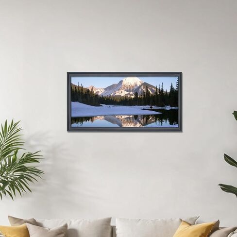 14x30 Panoramic Photo Frame Black Solid Wood Picture Frame 14x30 inch Painting Frame Poster Frame(S23B1430) in Saudi Arabia