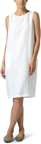 VIVID Linen Sleeveless Mid Length Dress in Saudi Arabia