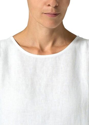 VIVID Linen Sleeveless Mid Length Dress in Saudi Arabia