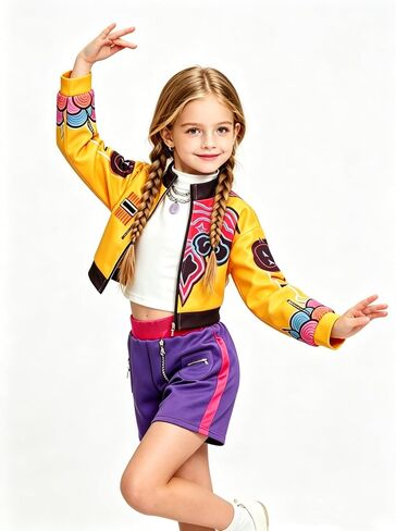 Taminan Costume for Girls, 3PCS Star Costume for Kids, Halloween Party School Stage Cosplay Dress Up in Kuwait