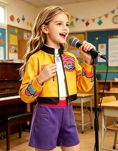 Taminan Costume for Girls, 3PCS Star Costume for Kids, Halloween Party School Stage Cosplay Dress Up in Kuwait