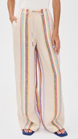 STAUD Women's Mateo Linen Pants in Kuwait