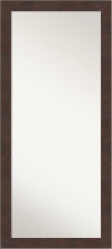 Amanti Art Brown Full Length Mirror, 65x29 Bark Rustic Char Tall Free Standing Body Wall Mirror Full Length for Dressing, Country Rustic Frame, Lean on Floor or Hang, Wall Decor in Saudi Arabia
