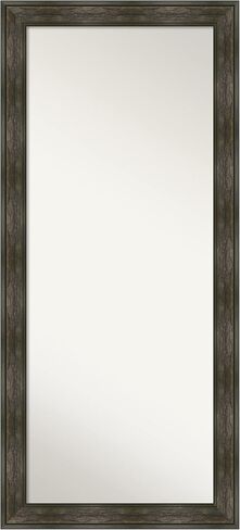 Amanti Art Brown Full Length Mirror, 65x29 Bark Rustic Char Tall Free Standing Body Wall Mirror Full Length for Dressing, Country Rustic Frame, Lean on Floor or Hang, Wall Decor in Saudi Arabia