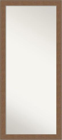Amanti Art Brown Full Length Mirror, 65x29 Bark Rustic Char Tall Free Standing Body Wall Mirror Full Length for Dressing, Country Rustic Frame, Lean on Floor or Hang, Wall Decor in Saudi Arabia
