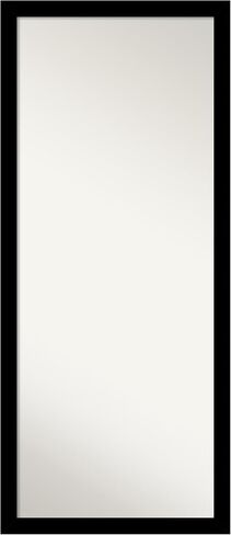 Amanti Art Black Full Length Mirror, 65x29 Attic Aged Black Tall Free Standing Body Wall Mirror Full Length for Dressing, Traditional Wood Frame, Lean on Floor or Hang, Wall Decor in Kuwait