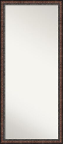 Amanti Art Brown Full Length Mirror, 65x29 Bark Rustic Char Tall Free Standing Body Wall Mirror Full Length for Dressing, Country Rustic Frame, Lean on Floor or Hang, Wall Decor in Saudi Arabia