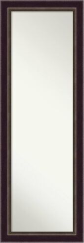 Amanti Art Bronze Full Length Mirror for Door, 52x18 Signore Bronze Tall Wall Mirror Full Length, Mounted to Door or Closet Wall with no Visible Brackets, Traditional Wood Frame, Bedroom Decor in Kuwait