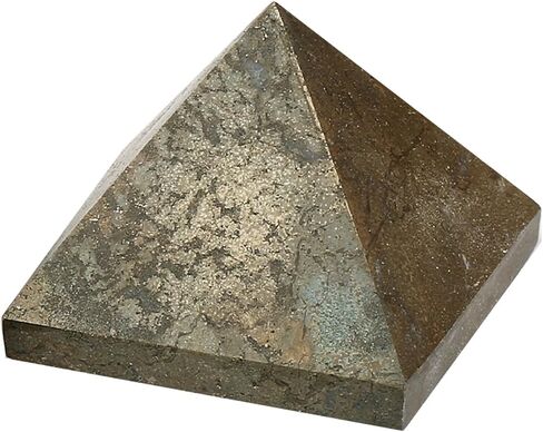 Natural Pyrite Crystal Pyramid Hand-Carved Fools Gold Pyramid for Home Decor Meditation Mindfulness Decorative Stone Thoughtful Gift in Kuwait