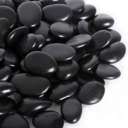 Calofulston 15LB River Rocks for Plants, Decorative Polished Stones for Garden Landscaping, Planters, Indoor and Outdoor Decor, Mixed Color, 1-1 3/4 Inch in Kuwait