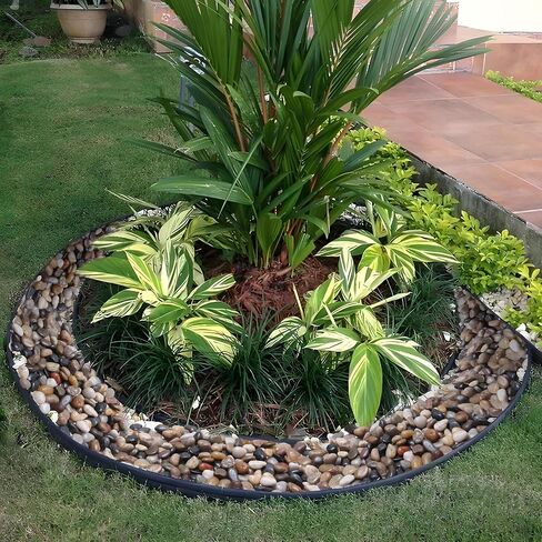 Calofulston 15LB River Rocks for Plants, Decorative Polished Stones for Garden Landscaping, Planters, Indoor and Outdoor Decor, Mixed Color, 1-1 3/4 Inch in Kuwait