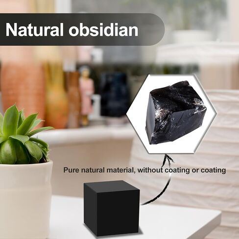 Natural Obsidian Quartz Crystals Handmade Crystals Sturdy Square Elegant Obsidian Stone Decor for Home Decoration in Kuwait