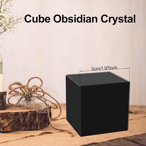 Natural Obsidian Quartz Crystals Handmade Crystals Sturdy Square Elegant Obsidian Stone Decor for Home Decoration in Kuwait
