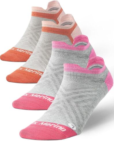 Juclise Women's Thin Merino Wool Running Socks, No Show Moisture Wicking Lightweight Hiking Socks, Anti Blister in Saudi Arabia