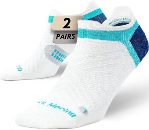 Juclise Women's Thin Merino Wool Running Socks, No Show Moisture Wicking Lightweight Hiking Socks, Anti Blister in Saudi Arabia