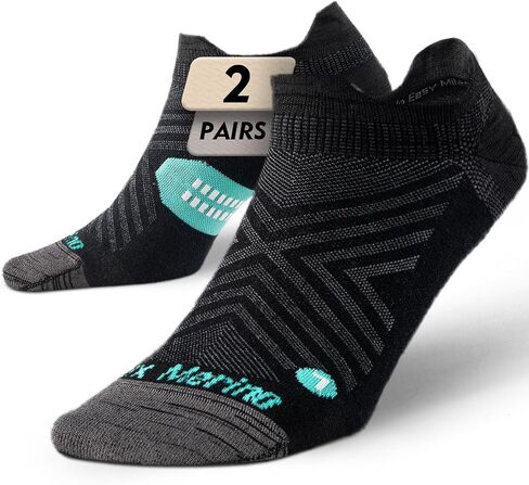 Juclise Women's Thin Merino Wool Running Socks, No Show Moisture Wicking Lightweight Hiking Socks, Anti Blister in Saudi Arabia