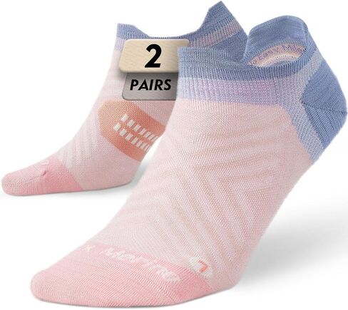 Juclise Women's Thin Merino Wool Running Socks, No Show Moisture Wicking Lightweight Hiking Socks, Anti Blister in Saudi Arabia