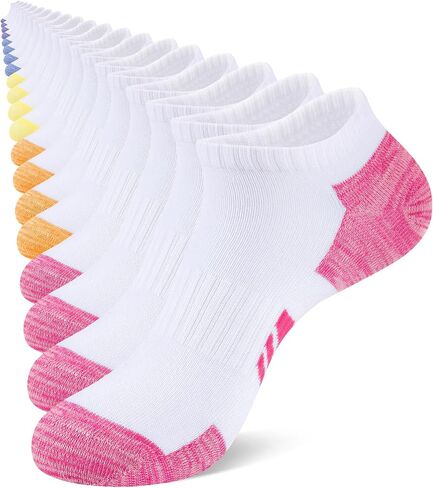 20 Pairs Ankle Socks for Women Size 9-11, Lightweight Athletic Socks Women, Running Socks Womens, Black/White in Saudi Arabia