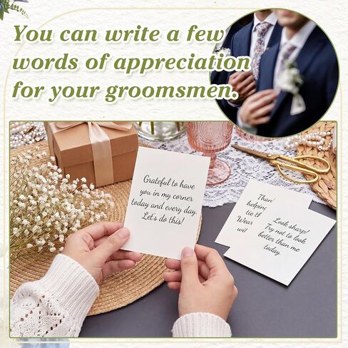 RattanView Pocket Boutonniere Plastic Sleeve with Cards＆Stickers Groomsmen Boutonniere Pockets Holder Flowers Not Included in Kuwait