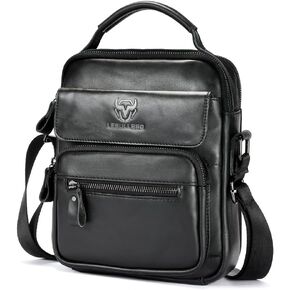 Shoulder Bag for Men Crossbody Bags Leather Sling Bag Messenger Bags with Multiple Pockets Business Outdoor in Saudi Arabia