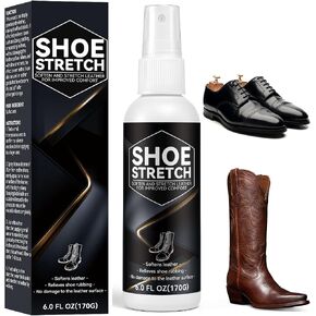 Shoe Stretch Spray - Boot Stretcher Spray Relieves Tightness & Pinching, Leather Softener for Shoes with All Materials, Color Safe, 6 fl. Oz in Saudi Arabia