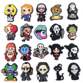 Multiple Shoe Charms, Cute Hole Shoe Charms, Waterproof Removable PVC Shoe Decorations Accessories, Universal DIY Custom Shoe Pins for Men Women Teens Adults, Multiple Styles Casual Shoe Ornaments Set in Saudi Arabia