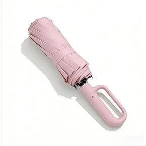Windproof Umbrella, Compact Reverse Folding with Carabiner Handle, UV & Rain Protection Travel Umbrella for Women Men Daily Commute in Saudi Arabia