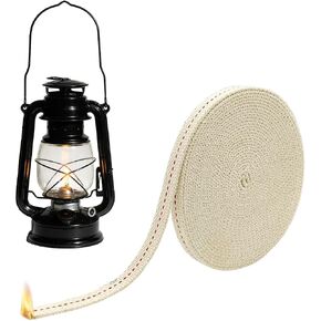 19.8 FT 100% Cotton Oil Lamp Wick with Red Stitch - 1/2 “ Replacement Wicks for Camping Stoves, Hurricane Lights, Paraffin Lamps for Outdoor Enthusiasts & Home Decor in Saudi Arabia