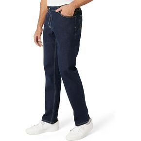 Izod Men's 5 Pocket Straight Fit Stretch Waist Denim Jeans in Saudi Arabia