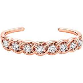 1.00 Carat Round Simulated Diamond Adjustable Daily Wear Women’s Toe Ring in 14K White Gold, Yellow Gold & Rose Gold Plated 925 Sterling Silver in Saudi Arabia