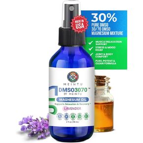 DMSO Magnesium Oil Spray with 30% Pure DMSO Pharmaceutical Grade- Vegan Lavender Massage Blend for Muscle Relaxation, Mood Ease, & Joint Comfort- 30/70 DMSO Magnesium Mixture in Saudi Arabia
