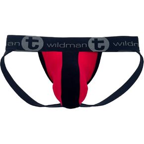 Wildmant Cotton Big Boy Pouch شريطي حزام رياضي أحمر/أسود in Kuwait