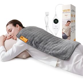 High-Heat Boost & Rapid Heat-Up XL Heating Pad for Back/Neck/Shoulder Pain Relief, Electric Pad for Period Cramps/Sore Muscles, Birthday Gifts for Women,Men (Summer Night Grey, 12"x24") in Saudi Arabia