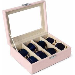 UnionPlus Sunglasses Organizer, 4/8 Slots Eyewear Storage Box, Glasses Case Collector for Sunglasses Eyeglasses in Saudi Arabia