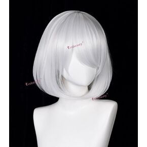 Probeauty Black Mixed Blue Wig with Choker Anime Cosplay Wig with Bangs for Halloween Costume Party in Saudi Arabia