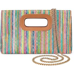 Handle Clutch Handbags for Women, Evening Handbag Shoulder Crossbody Purse with Gold Chain for Wedding and Party in Kuwait