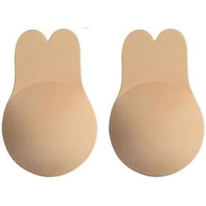 Strapless Sticky Bra for Women Invisible Adhesive Push Up Silicone Backless Breast Lift with Nipple Covers in Saudi Arabia