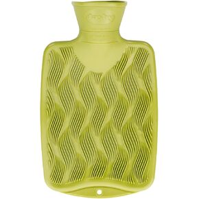 Fashy Small Hot Water Bottle with 3D Surface 0.8 Litre Green 6404 in Kuwait