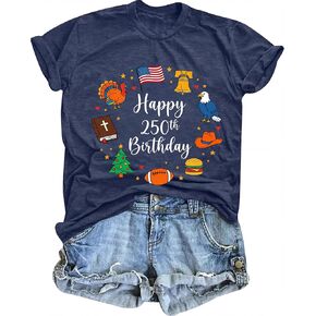 Womens 250th Anniversary USA Shirt 4th of July Independence Day T Shirts Patriotic American Flag Tee Tops in Saudi Arabia