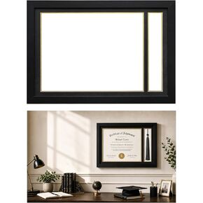 Diploma Frame with Tassel Holder: Black Wood Certificate Frame for Graduation, Degree License Display for Gift (15.2 x 10.5) in Saudi Arabia
