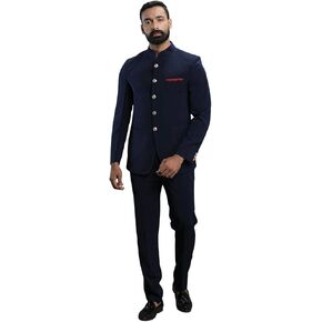 Elina fashion Men's Bandhgala Jodhpuri Nehru Jacket Waistcoat With Pant | Indian Stitched Readymade Festive Wear in Kuwait