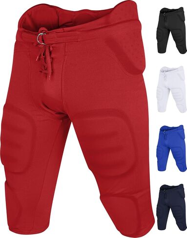 Football Pants for Youth & Adults - Integrated Padded Practice Pants for Boys & Men, Game Day Fit in Saudi Arabia