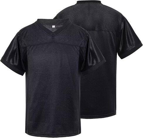 babyhealthy Youth Blank Football Jersey Mesh Athletic Practice Sports Shirt Hip Hop Soccer Tee Unisex in Kuwait