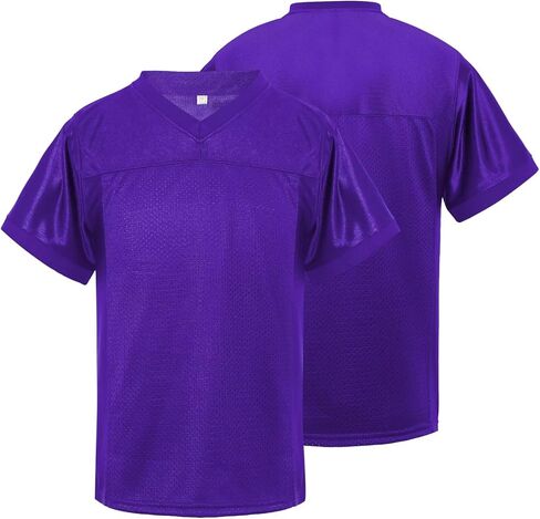 babyhealthy Youth Blank Football Jersey Mesh Athletic Practice Sports Shirt Hip Hop Soccer Tee Unisex in Kuwait