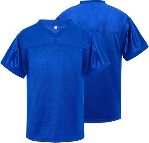 babyhealthy Youth Blank Football Jersey Mesh Athletic Practice Sports Shirt Hip Hop Soccer Tee Unisex in Kuwait
