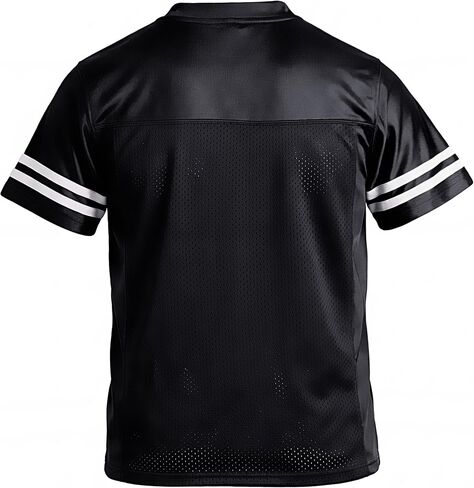 Youth Striped Football Jersey – Boys Mesh Athletic Practice Shirt – Kids Rugby Jersey S-XL in Saudi Arabia